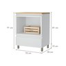 Cozinha 2 Peças 1 Porta 1 Gaveta Armário Aéreo  100% Mdf 70 Cm Rainha - 9