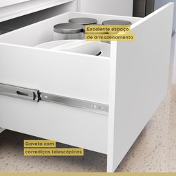 Cozinha 2 Peças 1 Porta 1 Gaveta Armário Aéreo  100% Mdf 70 Cm Rainha - 7