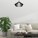 Ver imagem 2 de Luminária Teto tipo Pendente DEJAVU MDF Completa -:Preta