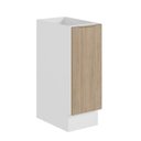 Ver imagem 2 de Balcão Planejado 1 Porta 30cm sem Tampo com Rodapé Ipanema CabeCasa MadeiraOriginals Branco/Acáci