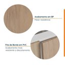 Ver imagem 6 de Balcão Planejado 1 Porta 30cm sem Tampo com Rodapé Ipanema CabeCasa MadeiraOriginals Branco/Acáci