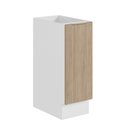 Ver imagem 2 de Balcão 1 Porta 30cm sem Tampo com Rodapé Ipanema CabeCasa MadeiraOriginals Branco/Acácia