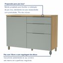 Ver imagem 7 de Cozinha 6 Peças 5 Portas 5 Gavetas Com Armário Aéreo 100% Mdf Marquesa