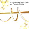Pendente Horizontal Espiral Dourado Led Mesa Jantar Bet27 - 3