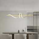 Ver imagem 7 de Pendente Horizontal Espiral Dourado Led Mesa Jantar Bet27