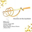 Ver imagem 4 de Pendente Horizontal Espiral Dourado Led Mesa Jantar Bet27