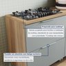 Cozinha 7 Peças 7 Portas 7 Gavetas  100% Mdf Marquesa - 9