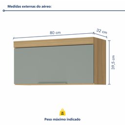 Cozinha 7 Peças 7 Portas 7 Gavetas  100% Mdf Marquesa - 19
