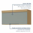 Ver imagem 6 de Cozinha 7 Peças 7 Portas 7 Gavetas 100% MDF Marquesa Marrom/Nature/Verde