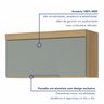 Cozinha 7 Peças 7 Portas 7 Gavetas  100% Mdf Marquesa - 4