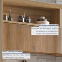 Ver mais imagens de Cozinha 7 Peças 7 Portas 7 Gavetas 100% MDF Marquesa Marrom/Nature/Verde