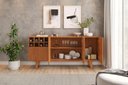 Ver imagem 3 de Buffet Philadelphia 4 Portas com Adega 180 cm Naturalle - Mavaular