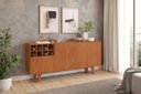 Ver imagem 1 de Buffet Philadelphia 4 Portas com Adega 180 cm Naturalle - Mavaular