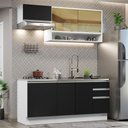 Ver imagem 1 de Cozinha Completa 180008 Com Armário E Balcão Branco/Preto