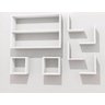 Kit 7 Peças Nichos Cubo L Prateleira Escritorio Sala Quarto - Compmovel - 4