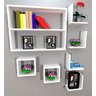 Kit 7 Peças Nichos Cubo L Prateleira Escritorio Sala Quarto - Compmovel - 5