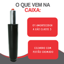 Ver imagem 2 de Pistão Cadeira Amortecedor Gas Gamer 50×28mm Classe3, Resistente.