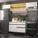 Ver imagem 1 de Armário de Cozinha Compacta Reims 260cm Branco Reims Madesa 03