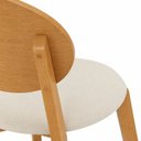Ver imagem 6 de Kit 2 Cadeiras Sala de Jantar Estofada Madeira Maciça Luna Yescasa Nozes