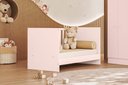 Ver imagem 4 de Berço Mini Cama Americano Doce Sonho Rosa Acetinado - Qmovi
