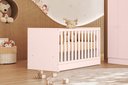 Ver imagem 1 de Berço Mini Cama Americano Doce Sonho Rosa Acetinado - Qmovi