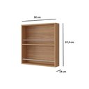 Ver imagem 3 de Armário Aéreo P/ Cozinha Eloise Porta Tempero 52 Cm Cinamomo - Mgm