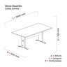 Mesa de Reunião 180x90cm Mr1800at - 3