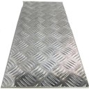 Ver imagem 1 de Chapa Alumínio Lavrada Xadrez 500x500mm Espessura de 1,2mm