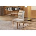 Ver imagem 5 de Kit 4 Cadeiras Sala Jantar Imperatriz 6 Un Capuccino Suede Capuccino Rufato