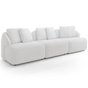 Ver imagem 2 de Sofá 4 Lugares para Sala de Estar Living 288cm Arlo F04 Bouclê Off White - Lyam Decor
