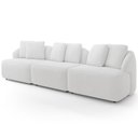 Ver imagem 6 de Sofá 4 Lugares para Sala de Estar Living 288cm Arlo F04 Bouclê Off White - Lyam Decor