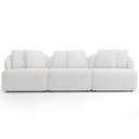 Ver imagem 3 de Sofá 4 Lugares para Sala de Estar Living 288cm Arlo F04 Bouclê Off White - Lyam Decor