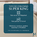 Ver imagem 7 de Cama Posta King Melynda Colcha Luxo Algodão Bordado 3 Pçs:palha