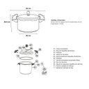 Ver imagem 5 de Panela Pressão Fechamento Externo Profissional 15l Nacional