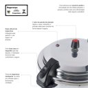 Ver imagem 6 de Panela Pressão Fechamento Externo Profissional 15l Nacional