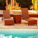 Ver imagem 4 de 3 Espreguiçadeiras Grécia e Mesa Grécia em Alumínio e Fibra Sintética Piscina, Jardim