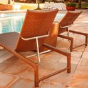 Ver imagem 3 de 3 Espreguiçadeiras Grécia e Mesa Grécia em Alumínio e Fibra Sintética Piscina, Jardim