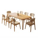 Ver imagem 1 de Mesa de Jantar Andaluz com 8 Cadeiras Stallion Bege 220cm