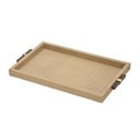 Ver imagem 1 de Bandeja Decorativa Retangular Mdf Bege 43cm