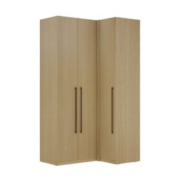 Guarda Roupa Modulado de Canto 3 Portas 3 Gavetas 100% MDF Infinity Savana Bege - 2 Guarda Roupa Modulado de Canto 3 Portas 3 Gavetas 100% MDF Infinity Savana Bege - 2
