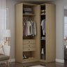 Guarda-roupa Modulado de Canto 100% Mdf 3 Gavetas Infinity - 2
