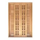 Ver imagem 4 de Porta Balcão de Correr de Madeira Cedro Arana Veneziana Reto Bat.14 Cm- 2.15 (a) X 2.10 (l)