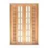 Porta Balcão de Correr de Madeira Cedro Arana Veneziana Reto Bat.14 Cm- 2.15 (a) X 2.10 (l) - 3