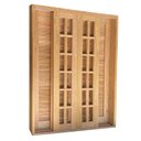 Ver imagem 5 de Porta Balcão de Correr de Madeira Cedro Arana Veneziana Reto Bat.14 Cm- 2.15 (a) X 2.10 (l)