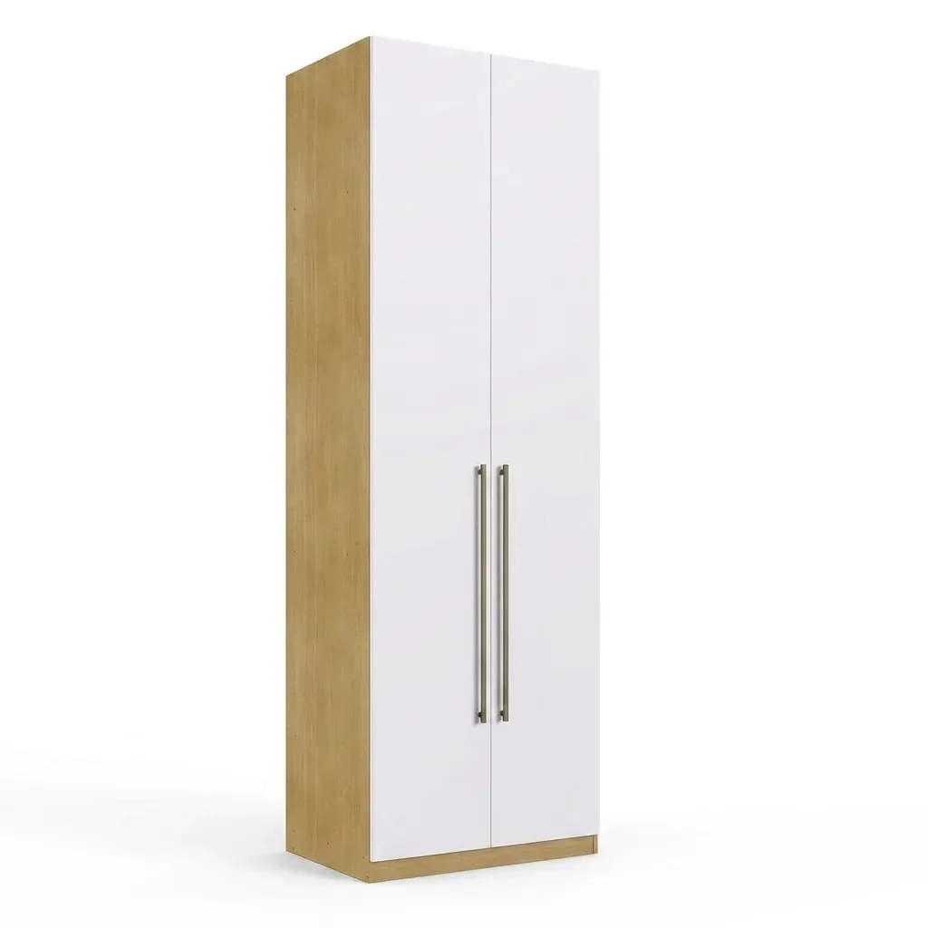 Ver imagem 2 de Guarda Roupa Modulado 2 Portas 100% MDF Infinity Savana/Branco Bege