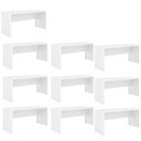 Ver imagem 2 de Conjunto 10 Escrivaninhas ME4109 163cm Branco