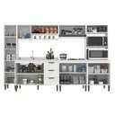Ver imagem 2 de Cozinha Completa Carol 11 Portas 3 Gavetas MDP Branco J Carvalho