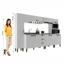 Ver imagem 5 de Cozinha Completa Carol 11 Portas 3 Gavetas MDP Branco J Carvalho