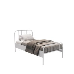Cama Solteiro em Aço Tubular xJulia Branco Yescasa - 2 Cama Solteiro em Aço Tubular xJulia Branco Yescasa - 2