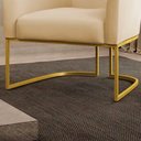 Ver imagem 3 de Base Poltrona Stella Industrial Dourada - D'Rossi